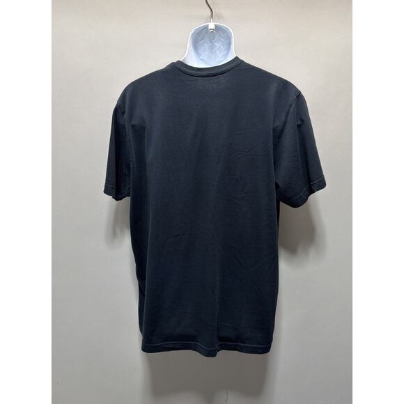 Banana Republic Men's XL Black Basic Vee V Neck Short Sleeve T Shirt Minimalist - Picture 2 of 5